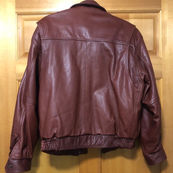 Coach Leather Bomber Jacket Style no. D6K-0976 - Picture 3 of 5